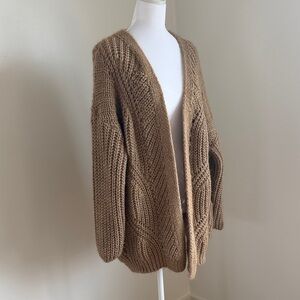 Wool blend cardigan